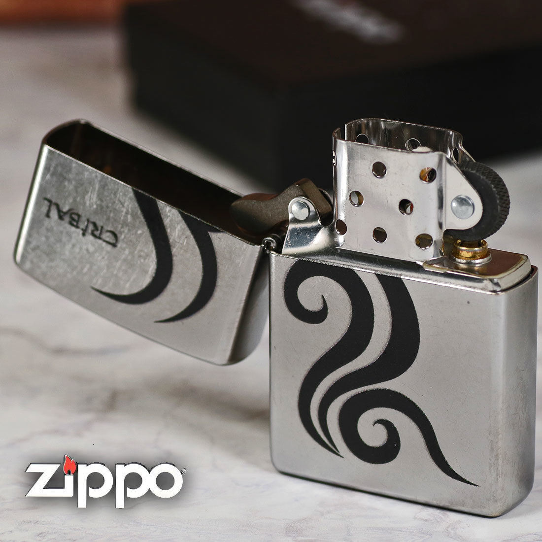 zippo(ジッポーライター) TRIBAL 4 トライバル 2023モデル ストリートクローム Z207-411694【ネコポス可】_zippo(ジッポーライター) TRIBAL 4 トライ