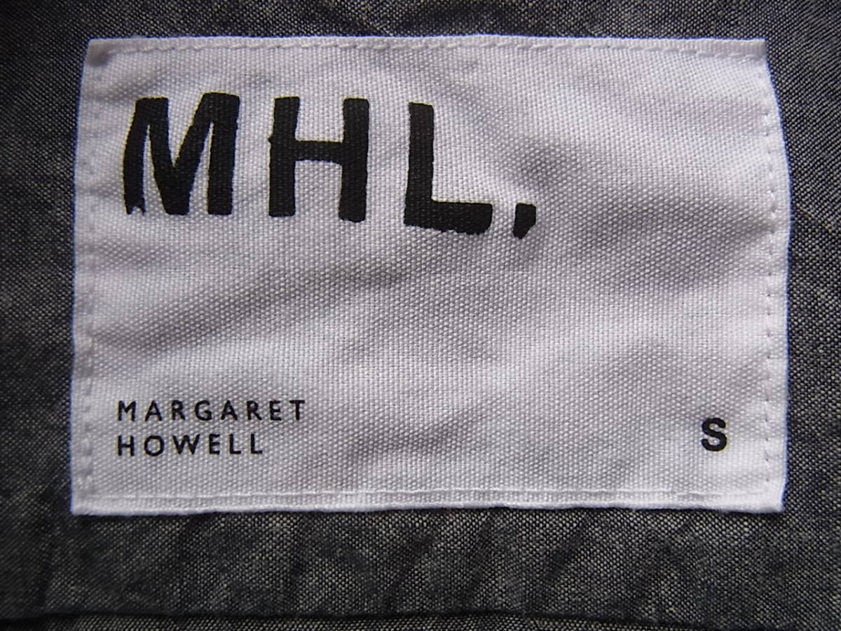 M H L, Margaret Howell cotton car n blur - material oversize short sleeves shirt size S made in Japan gray. car n blur -