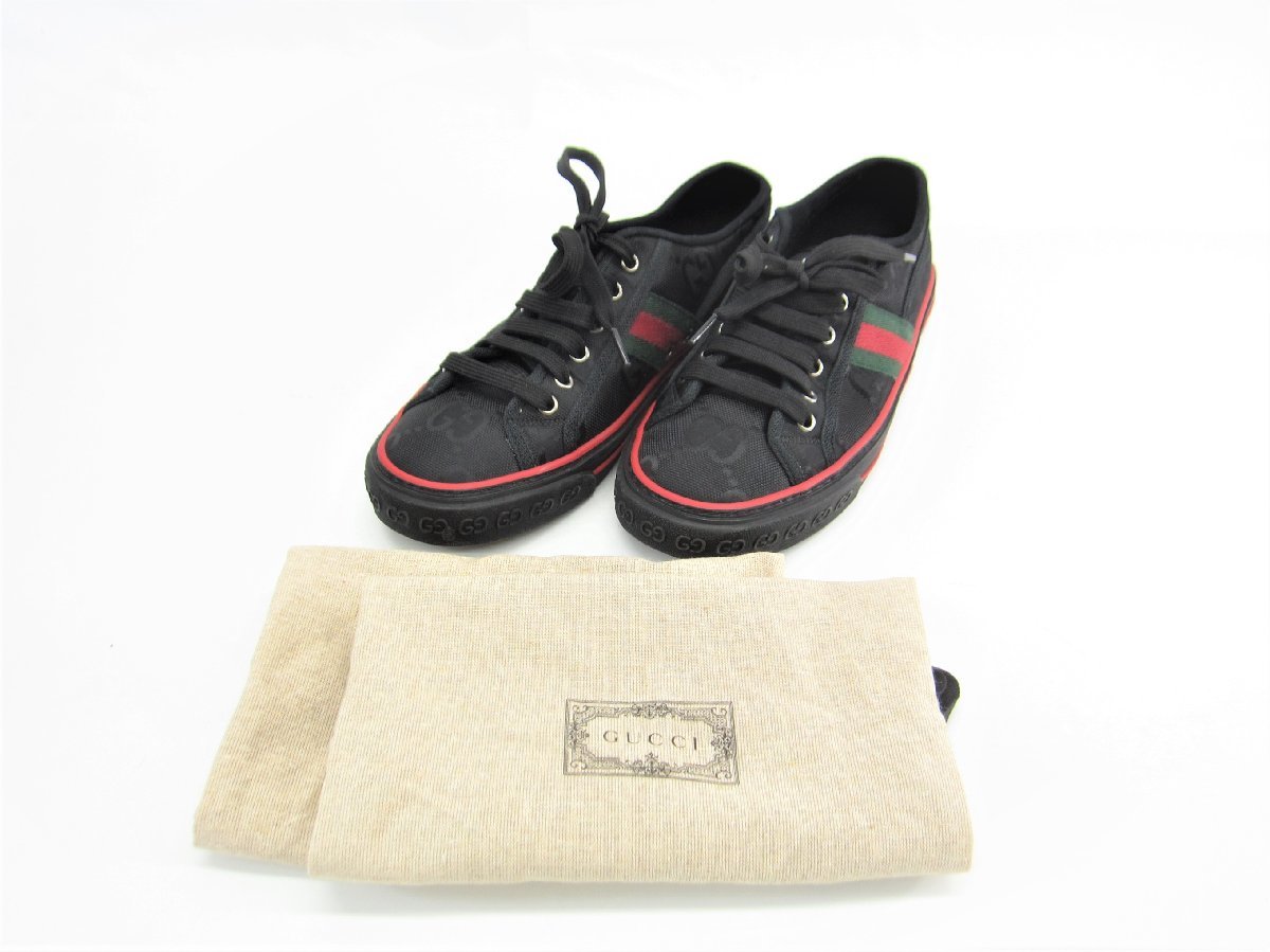 GUCCI グッチ 628709 Gucci Tennis 1977 GG総柄スニーカー メンズ SIZE