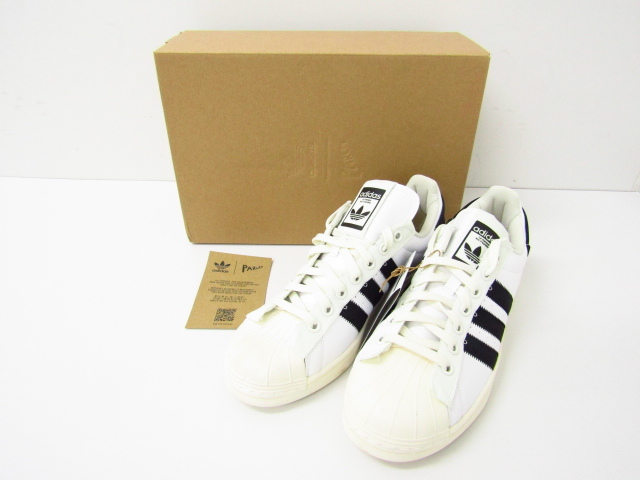 PARLEY × ADIDAS ORIGINALS SUPERSTAR WHITE/BLACK/GV7615 SIZE:28cm アディダス スニーカー 靴 ≡SH6373