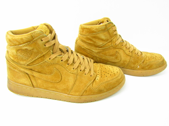 NIKE AIR JORDAN1 RETRO HIGH OG WHEAT/555088-710 SIZE:27.5cm ナイキ スニーカー 靴 ≡SH6414_画像4