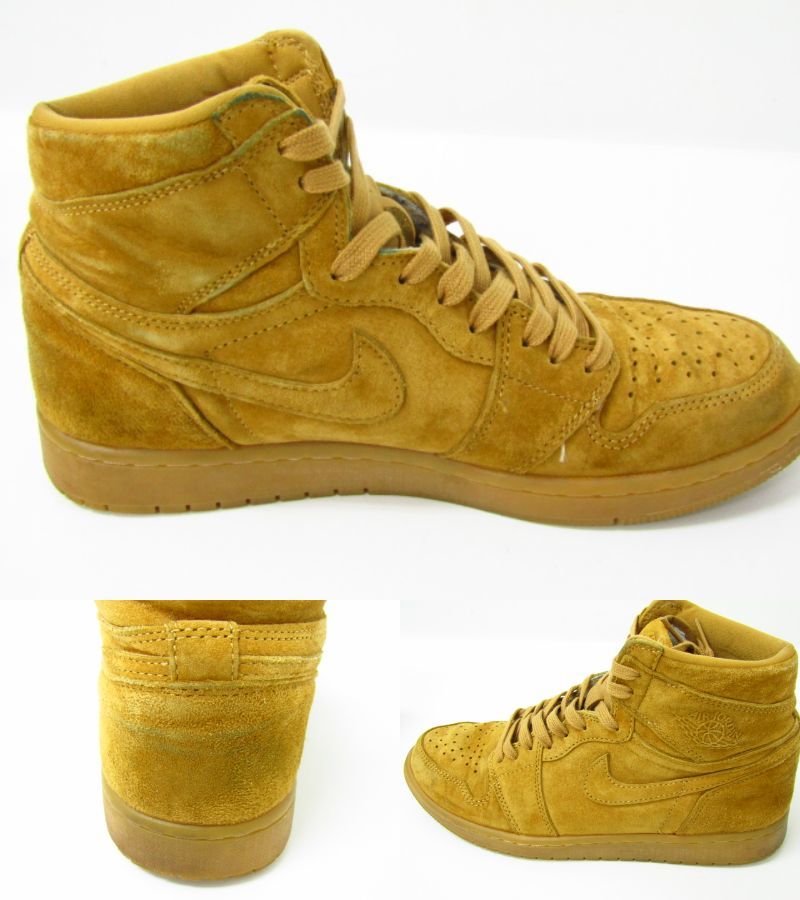 NIKE AIR JORDAN1 RETRO HIGH OG WHEAT/555088-710 SIZE:27.5cm ナイキ スニーカー 靴 ≡SH6414_画像9