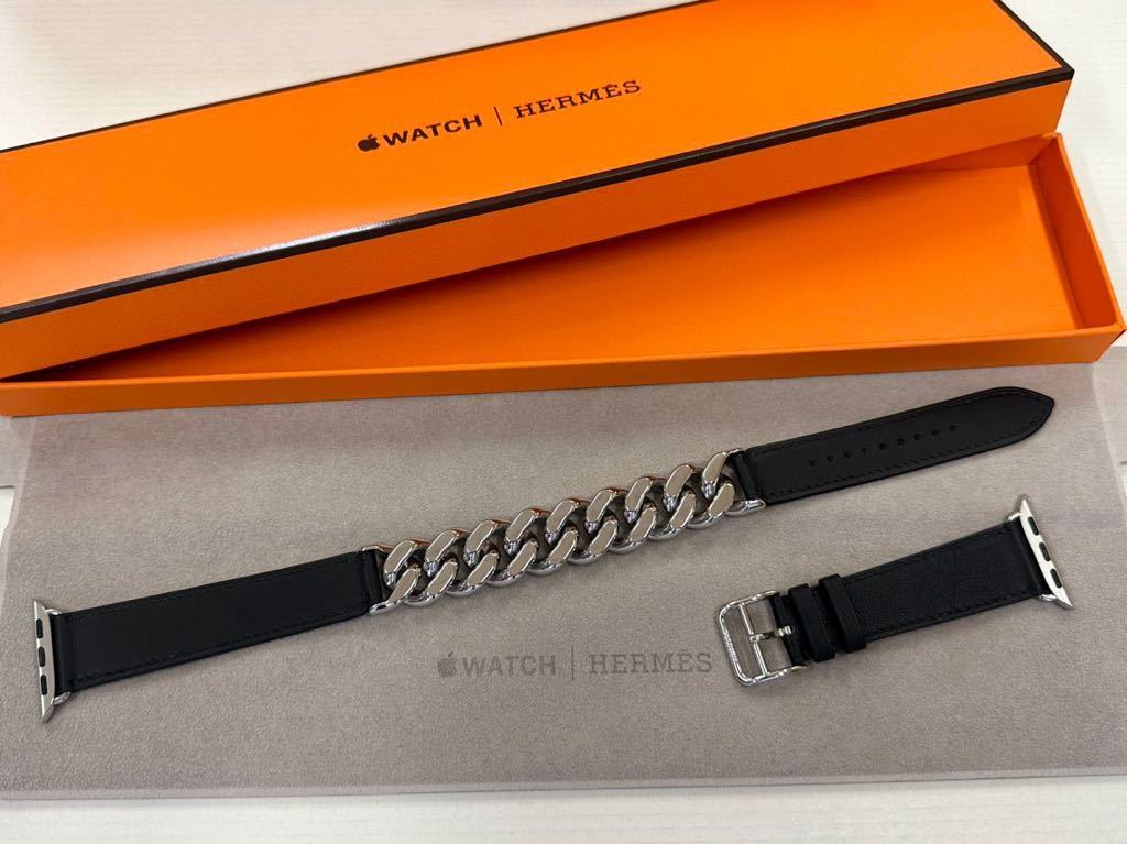 ☆即決 ほぼ未使用 Apple Watch HERMES ヴォー スウィフト 黒 ドゥブル