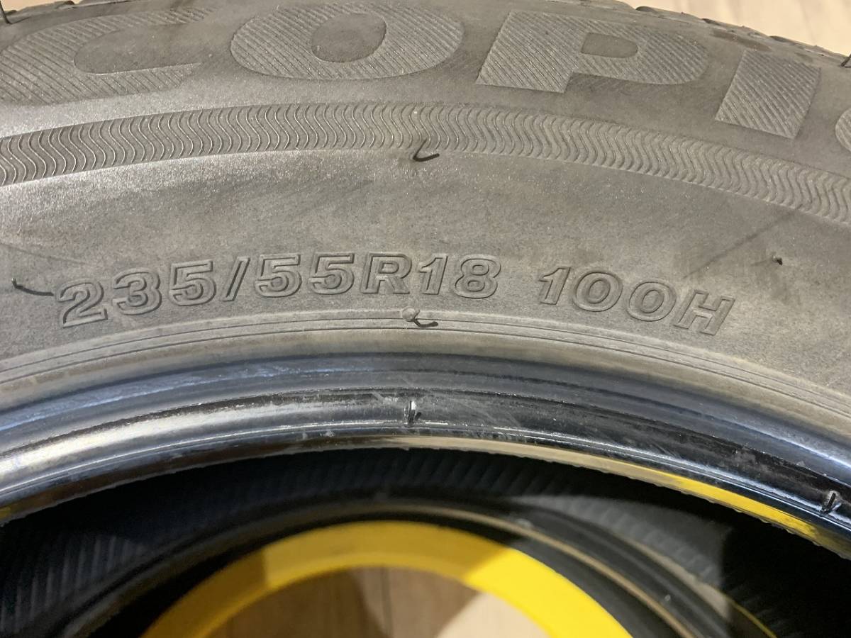 【2303151】【2本】BRIDGESTONE ECOPIa H/L 422 PLUS 18インチ 235/55R18 2018年 5.5mm ハリアー スカイライン レクサス NX 等_画像4