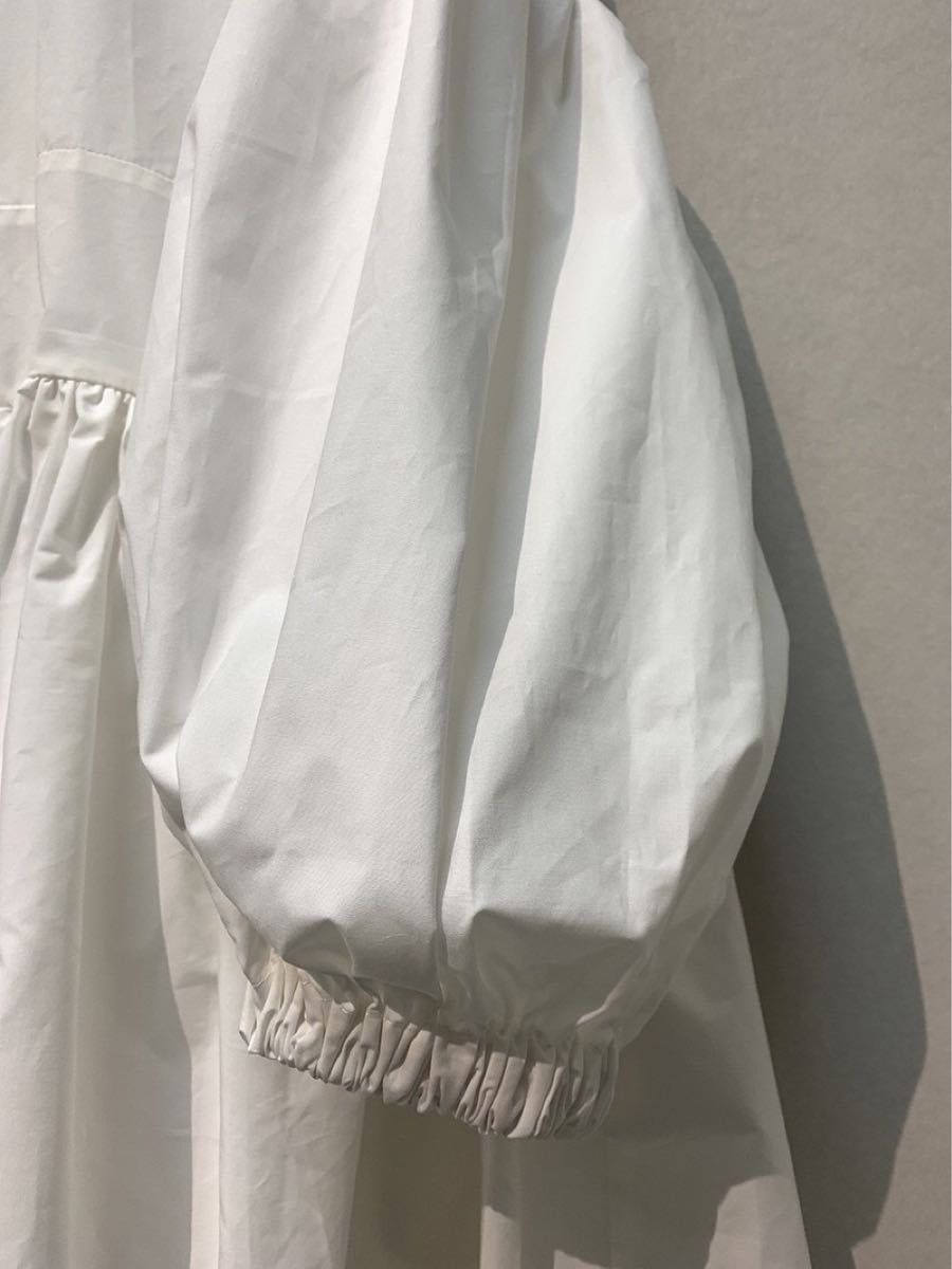 新作商品 yori ティアード ブラウス パフ ブラウン ヨリ フラット