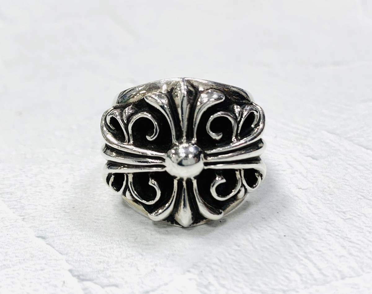 正規品 CHROME HEARTS クロムハーツ KEEPER RING キーパーリング 指輪 シルバー 約16号 約20.32g