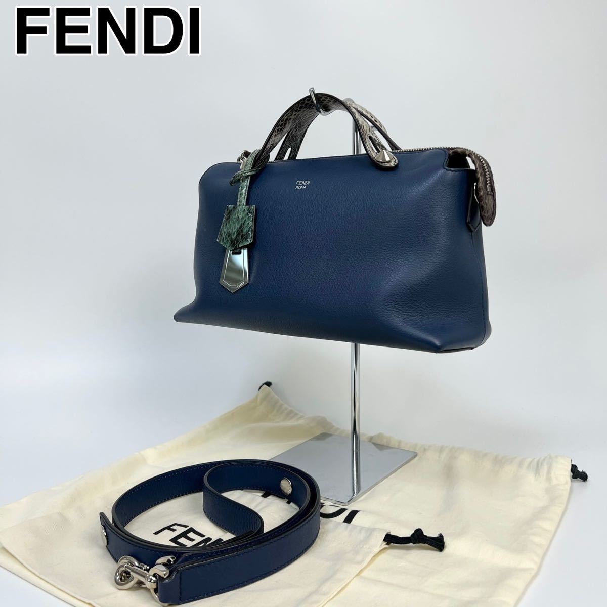 23S20 FENDI フェンディ バイザウェイ ミディアム パイソン 2way | www