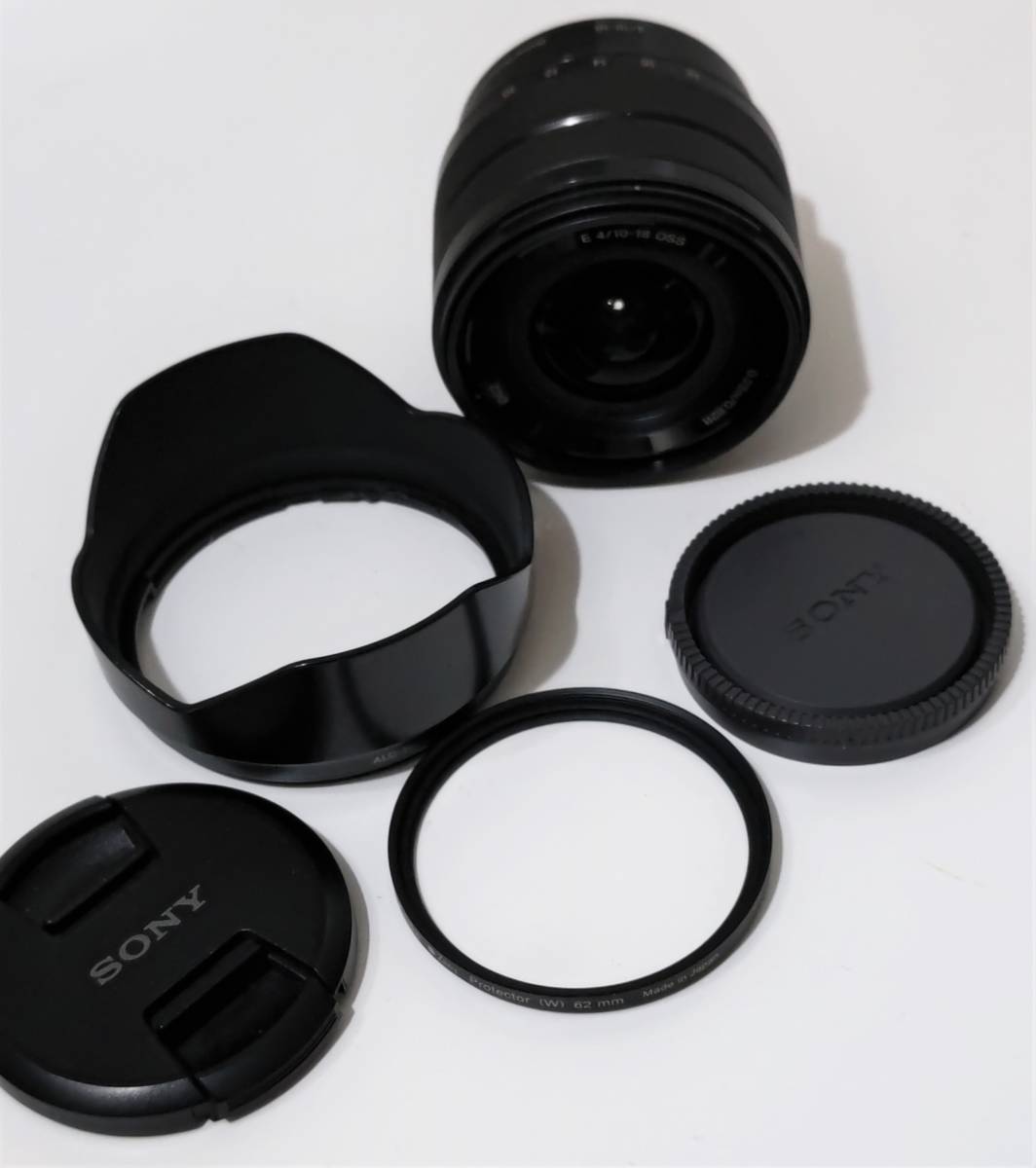  Sony SONY wide-angle zoom lens E- mount SEL 1018 lens E0,25m/0,82ft E 4/10-18 OSS ( black )