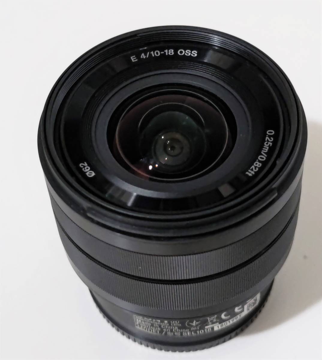  Sony SONY wide-angle zoom lens E- mount SEL 1018 lens E0,25m/0,82ft E 4/10-18 OSS ( black )