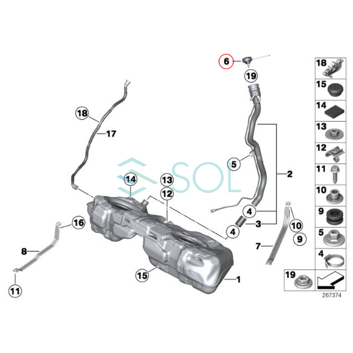 BMW G20 G21 F31 F34 G29 Z4 燃料キャップ フューエルキャップ 318i 320i 320d 320iX 328i 330i 335i 340i M340iX 20i M40i 16117482902_画像3