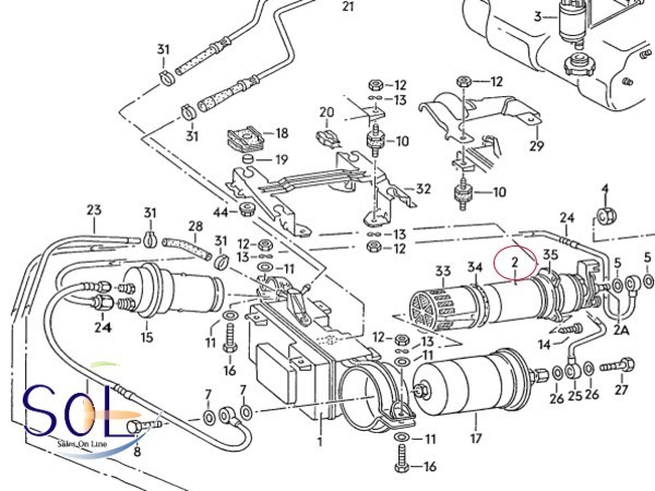 VW ゴルフ2 ジェッタ2 フューエルポンプ 燃料ポンプ 191906090 191906091E 出荷締切18時_画像7