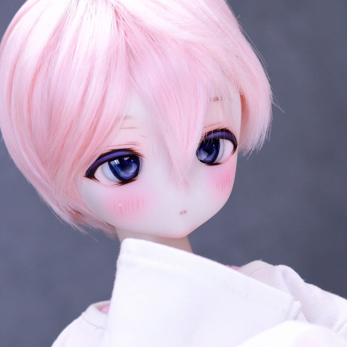DDH-27/セミホワイト肌☆カスタムヘッド+試作レジンアイ☆難あり
