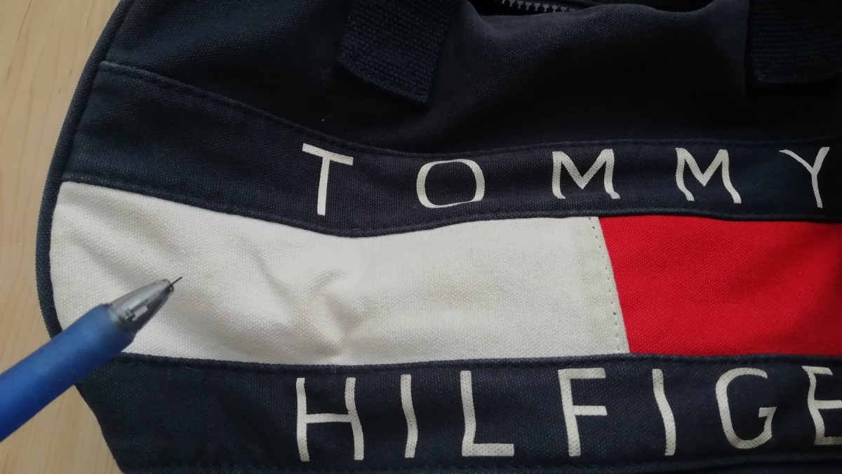  Tommy Hilfiger * Mini Boston bag * handbag * drum type * tricolor color * shoulder bag 