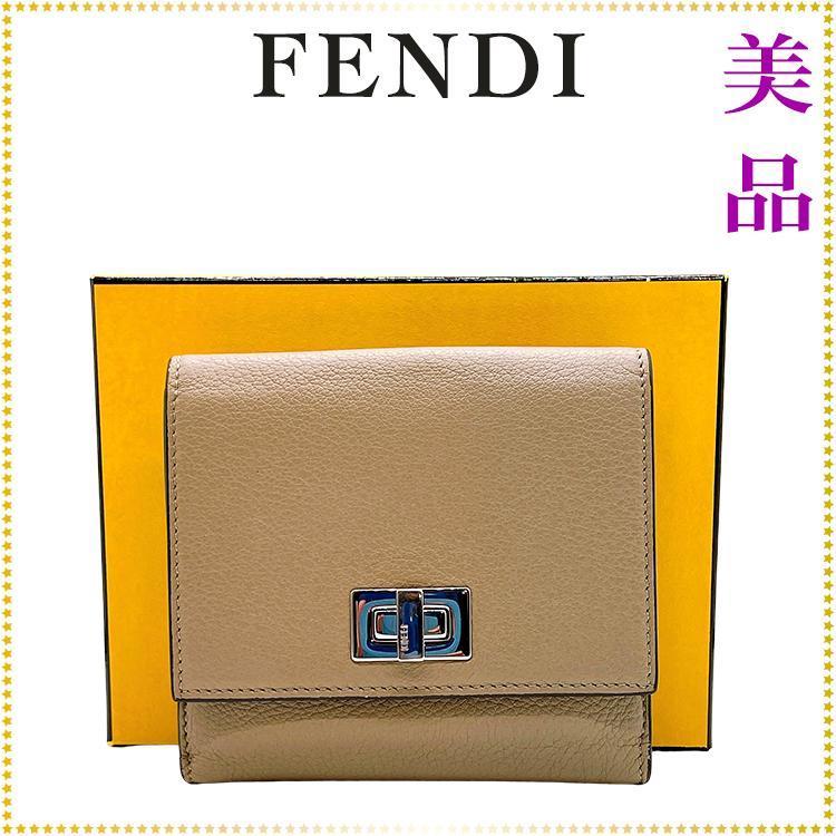 美品】フェンディ 8M0438 セレリア ピーカブー コンパクトウォレット