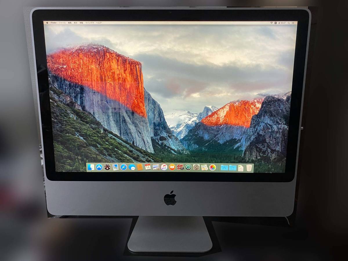 Apple iMac (24インチ ,Early 2009) 2.66GHz 8GB 500GB El Capitan