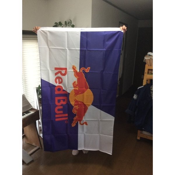 ☆Red Bull Flag (レッドブル)フラッグ フラッグ 旗 タペストリー アメリカン雑貨 アメリカ雑貨 ガレージ雑貨 