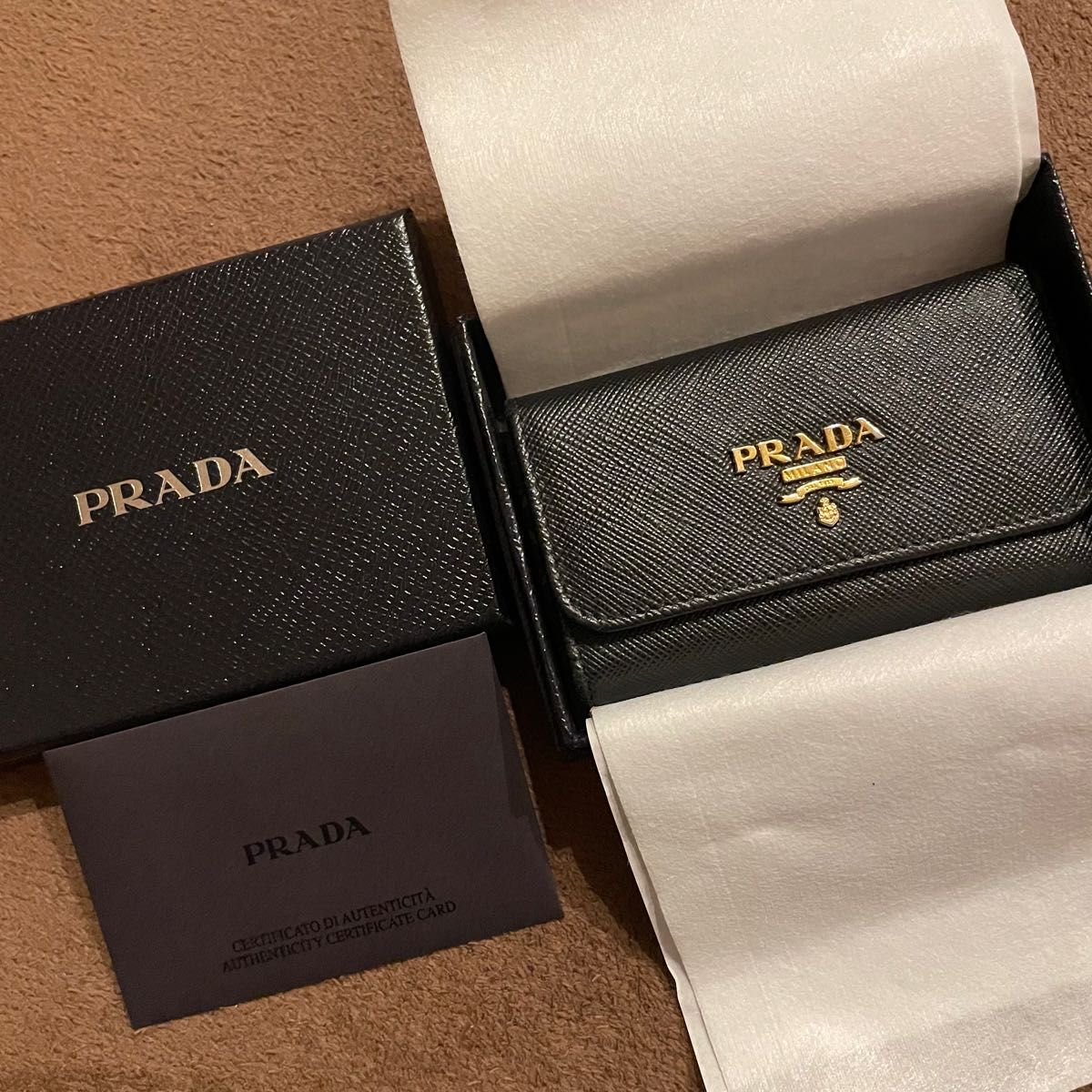 プラダ PRADA 1PG222 キーケース Nero ブラック 6連キーケース | www