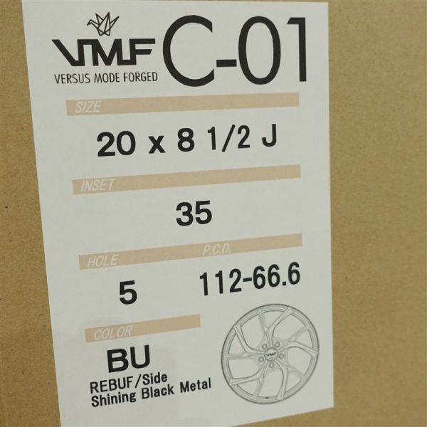 VMF C-01 希少な廃版カラーBU 20インチ 新品4本価格◎送料無料 RAYS 8.5J +35 9.5J +38 5H/112 レイズ ベルサス BENZ W213 W215 C43 C63の画像6
