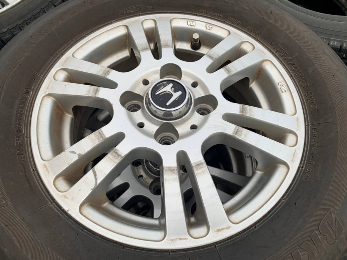 Y903 175/70R13 bridgestone ブリジストン 2019年 PCD100 4H 4.5J 35 honda ホンダ 4本セット_画像8