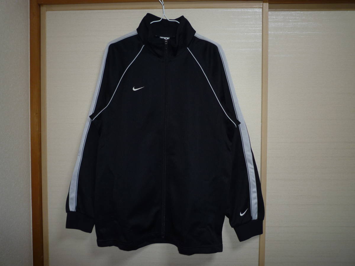  Nike jersey jacket black × white L size 