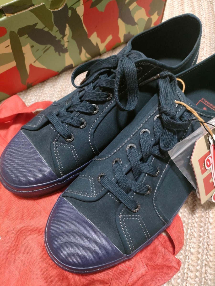 新品 定価22000 ナイジェルケーボン VANS VAULT Og Style 29cm US11 Nigel Cabourn ヴァンズ コラボ 別注 限定 ネイビー 紺 スニーカー_画像2