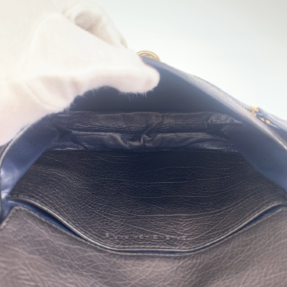 美品 BALENCIAGA バレンシアガ ブラック レザー 斜め掛け ショルダー
