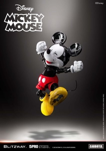 BLITZWAY x ディズニー Mickey Mouse ミッキーマウス & Donald Duck ドナルドダック　二体セット18cm アクションフィギュア 合金 LED 新品 _画像5