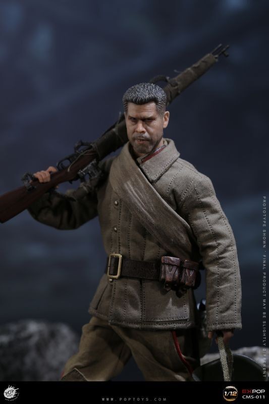 POPTOYS CMS011 1/12スケールアクションフィギュア ソビエト連邦軍 狙撃兵 相棒 Koulikov 新品未開封　 (検 DID COOMODEL Damtoys Tbleague_画像7