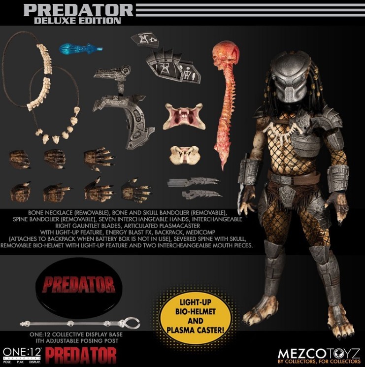 Mezco Toyz 1/12スケールアクションフィギュア Predator プレデター　未開封新品　（非ホットトイズ