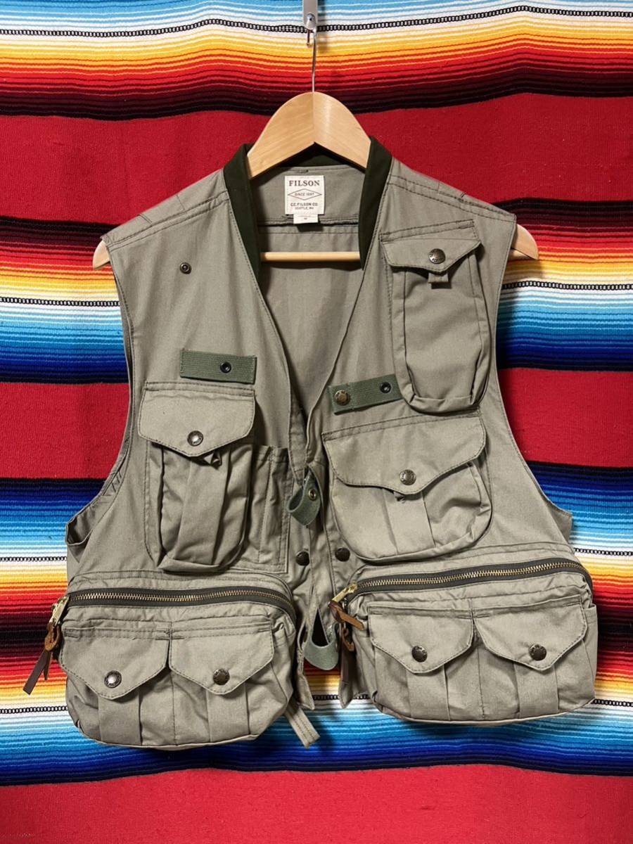 日本産 FILSON フィッシングガイドベスト フィルソン M フライ