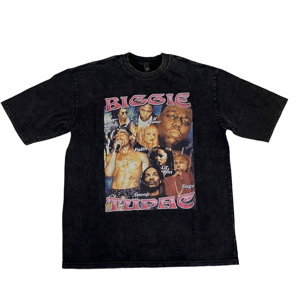 【新品】2PAC　Biggie　RAP TEE　ラップTシャツ　ブラック　XXL