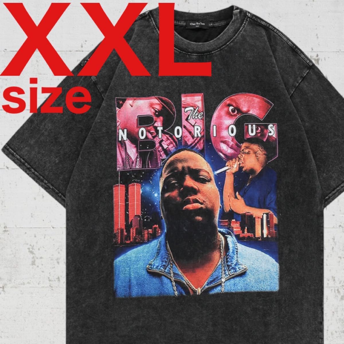 激レア Biggie(ビギー)RAP TEE ラップ 半袖 Tシャツ ブラック XXLサイズ
