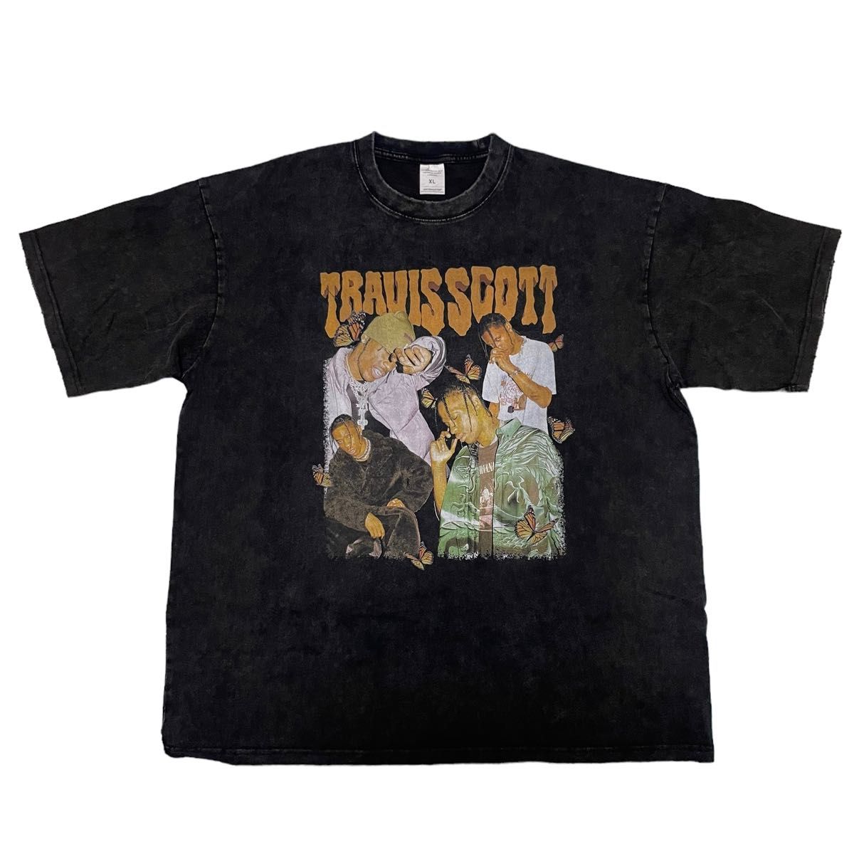 TRAVIS SCOTT（トラヴィススコット） RAP TEE　ラップ　半袖Tシャツ　XLサイズ　ブラック