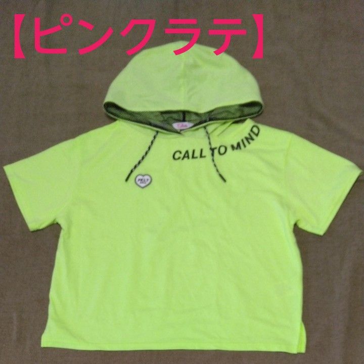 ピンクラテ】サイズM/165 半袖パーカー フード付きTシャツ服｜Yahoo