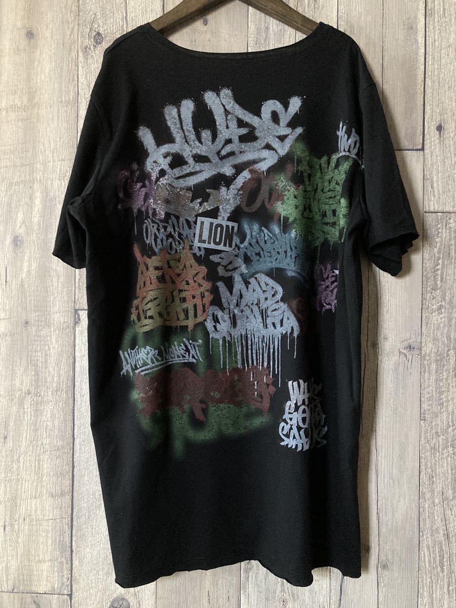 ■完全数量限定品■ 美品 HYDE ANTI LIVE BIG Tシャツ オーバーサイズ / L'Arc~en~Ciel VAMPS レア 稀少品 THE LAST ROCKSTARSの画像4