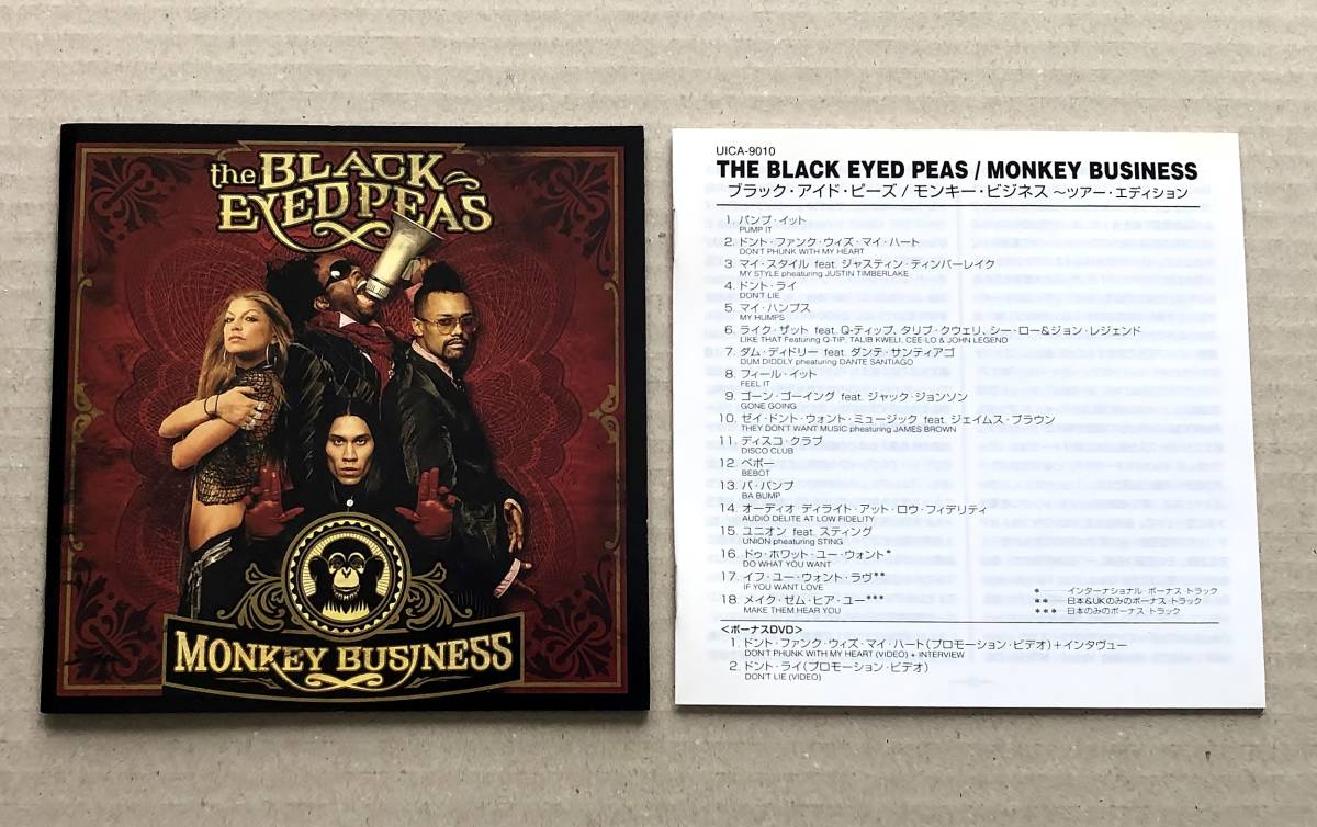 [CD+DVD] ブラック・アイド・ピーズ / モンキー・ビジネス ～ツアー・エディション(DVD付) 国内盤 帯付 The Black Eyed Peas 美品_画像4