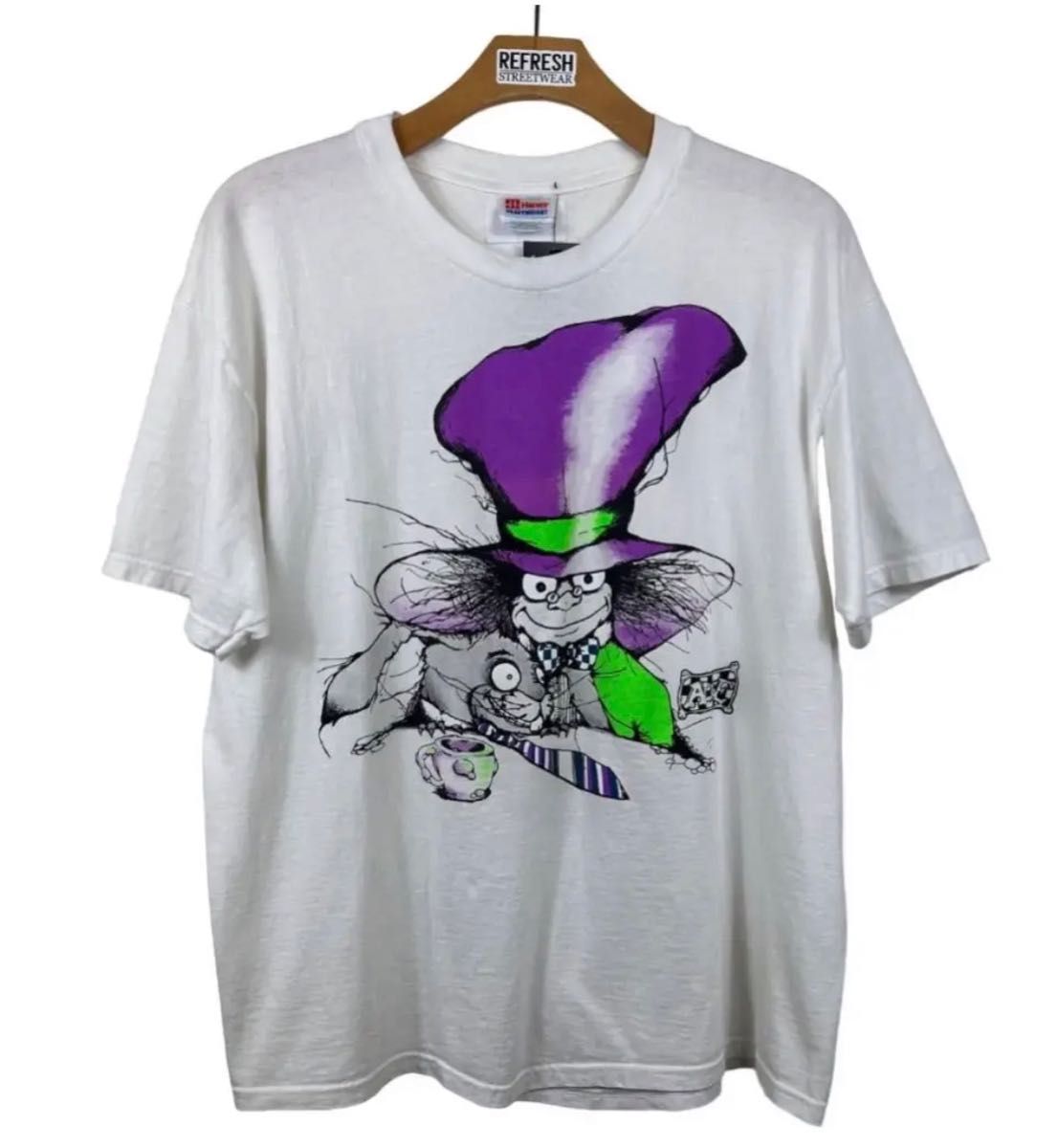 90s ANDAZIA 不思議の国のアリス Mad Hatter  TシャツXL