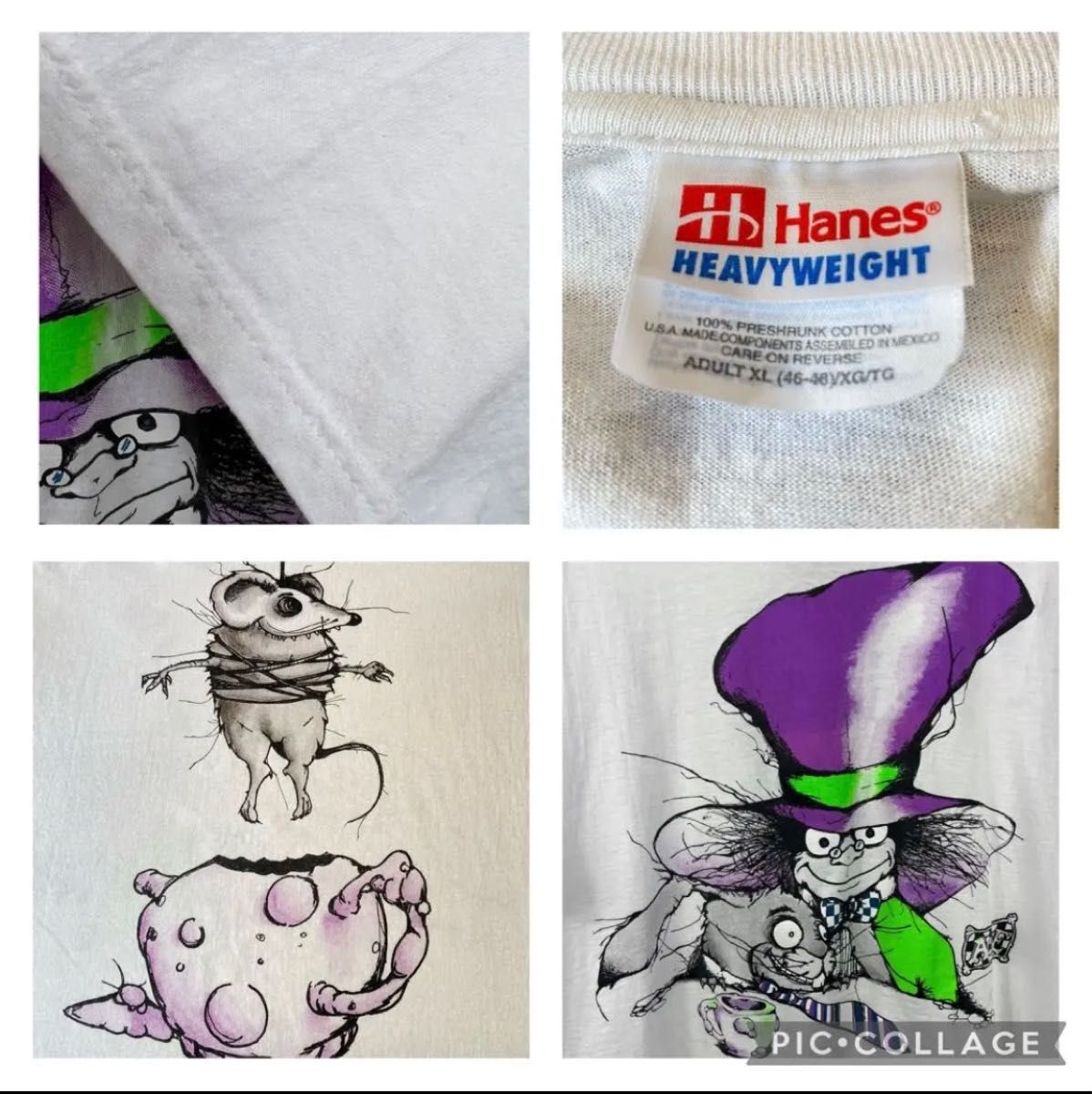 90s ANDAZIA 不思議の国のアリス Mad Hatter  TシャツXL