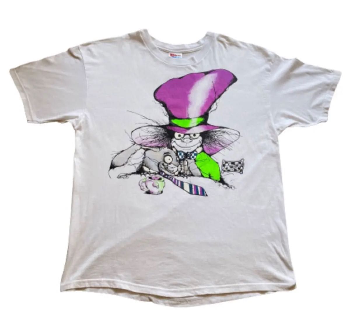 90s ANDAZIA 不思議の国のアリス Mad Hatter  TシャツXL