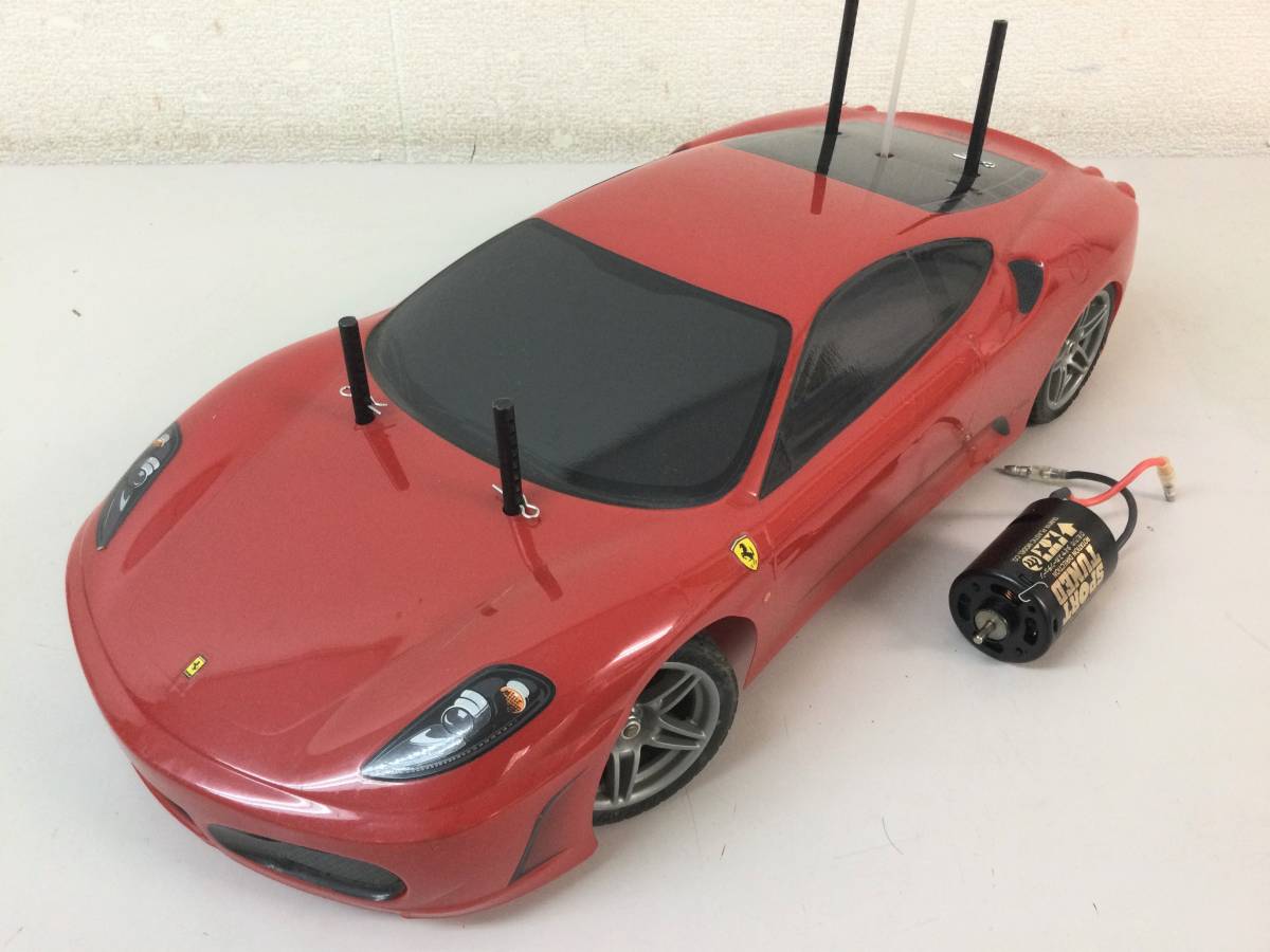 TAMIYA タミヤ 1/10 電動RC ラジコン TT01 シャーシ /アンプ TEU-302BK マブチモーター RS-540 フェラーリ F430 ボディ_画像1