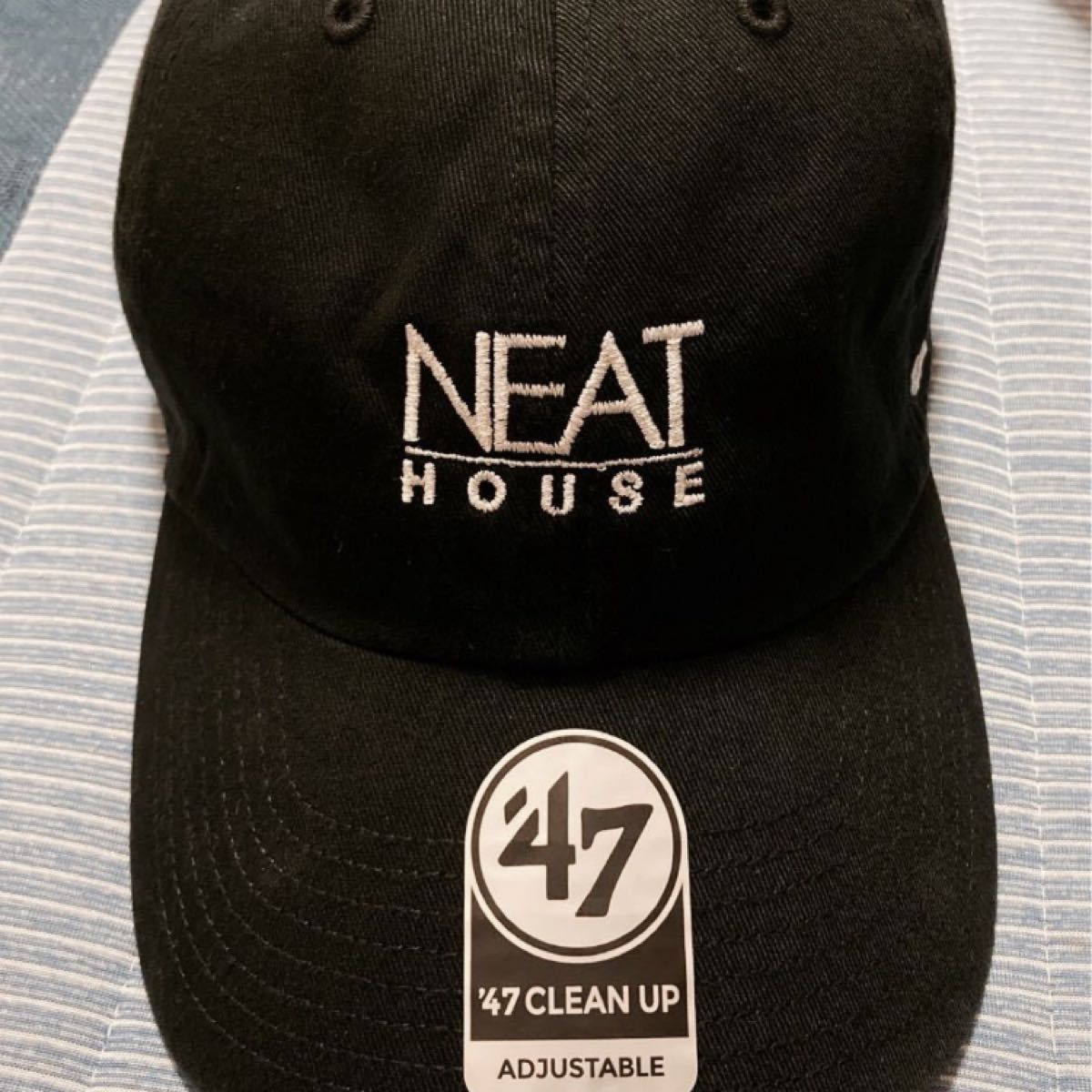 47 NEAT HOUSE ニート ブラック フォーティーセブン キャップ 帽子