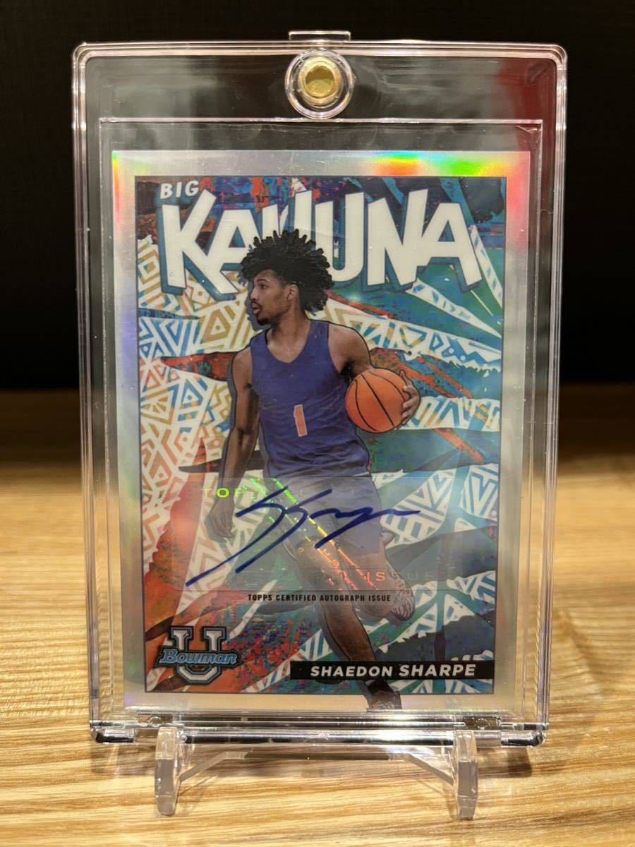 SHAEDON SHARPE】TOPPS BOWMAN UNIVERSITY BASKETBALL(BIG KAHUNA 7