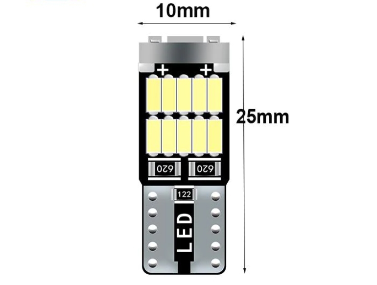 爆光! C26 セレナ T10 LEDセット ホワイト ポジション スモールランプ ナンバー灯 ルームランプ室内灯！日産 26/t31/5_画像3