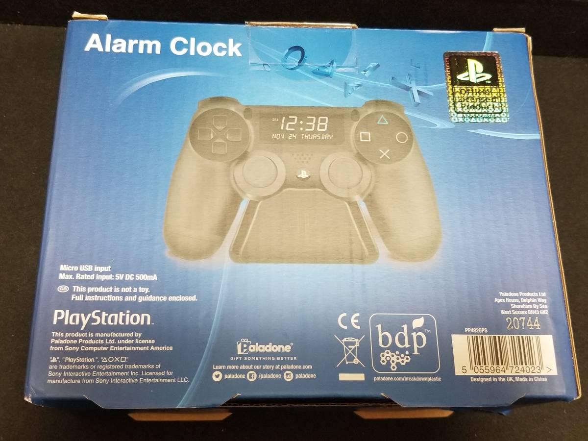 送料無料 海外限定 プレイステーション コントローラー型 目覚まし時計 デジタルアラームクロック PlayStation clock PS1 PS2 PS3 PS4 PS5_画像2