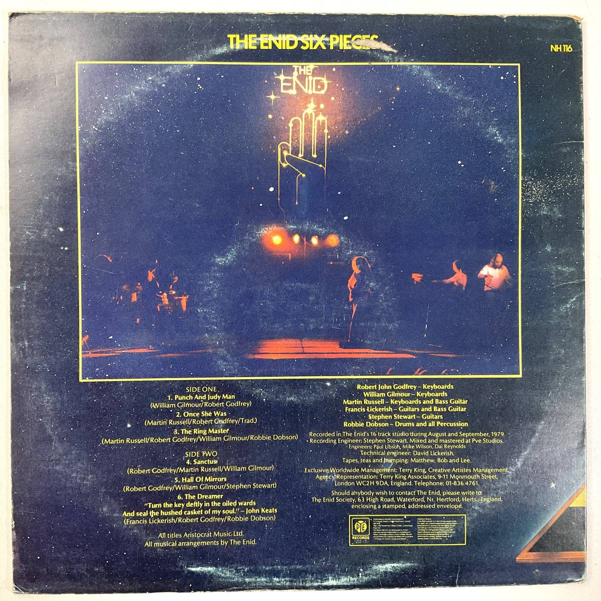 UK Original 1979 The Enid Six Pieces レコード LP PYE RECORDS NH116 Progressive Rock ジ・エニッド シックス ペンス 傷なしの画像2
