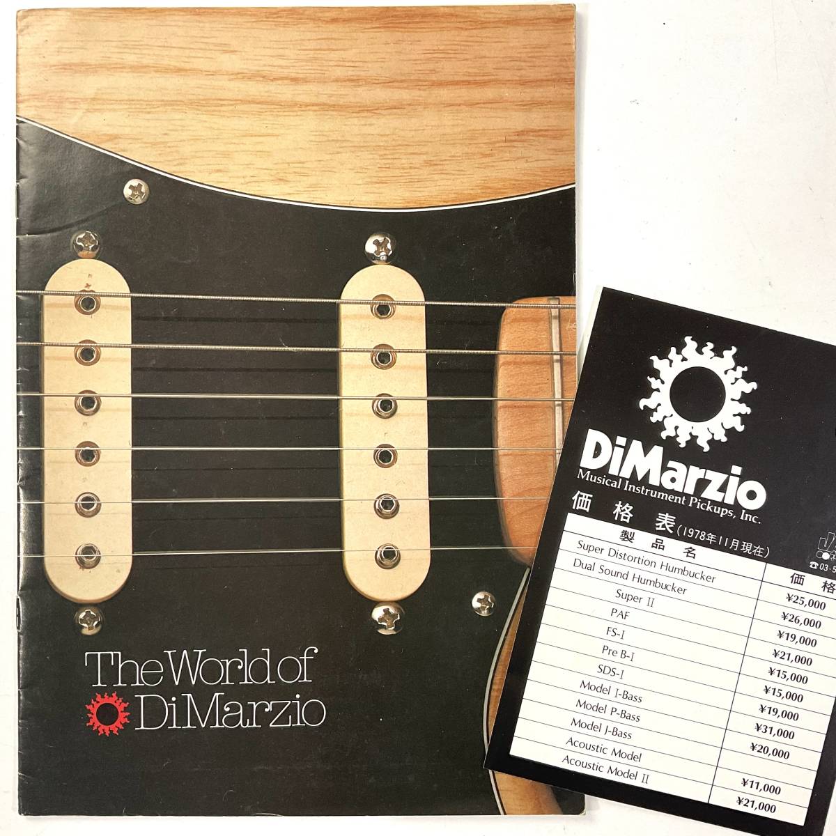THE WORLD OF DIMARZIO 1978年 エレキギター ピックアップ ディマジオ