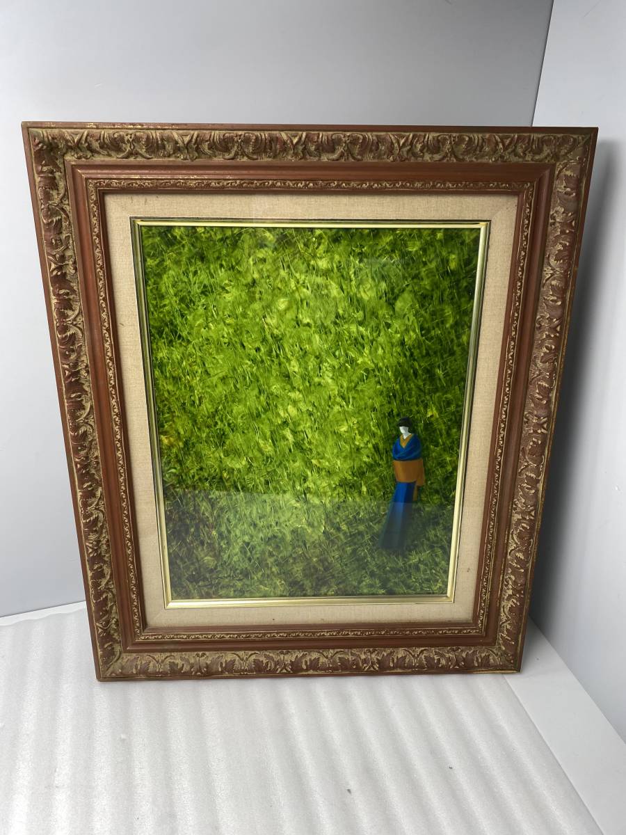 油彩:(仮題)『パリ』(Duchamp 作) Yahoo!オークション - 小山退助 作 1981年 題名「寂」 油彩画