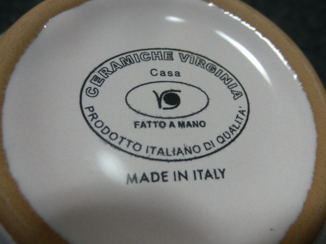 ＠＠ITALY　イタリア製　ハンドメイド 洋食器　2個セット CERAMICHE　VIRGINIA CASA 　アンティーク　スープ入れ？　小どんぶり？_画像4