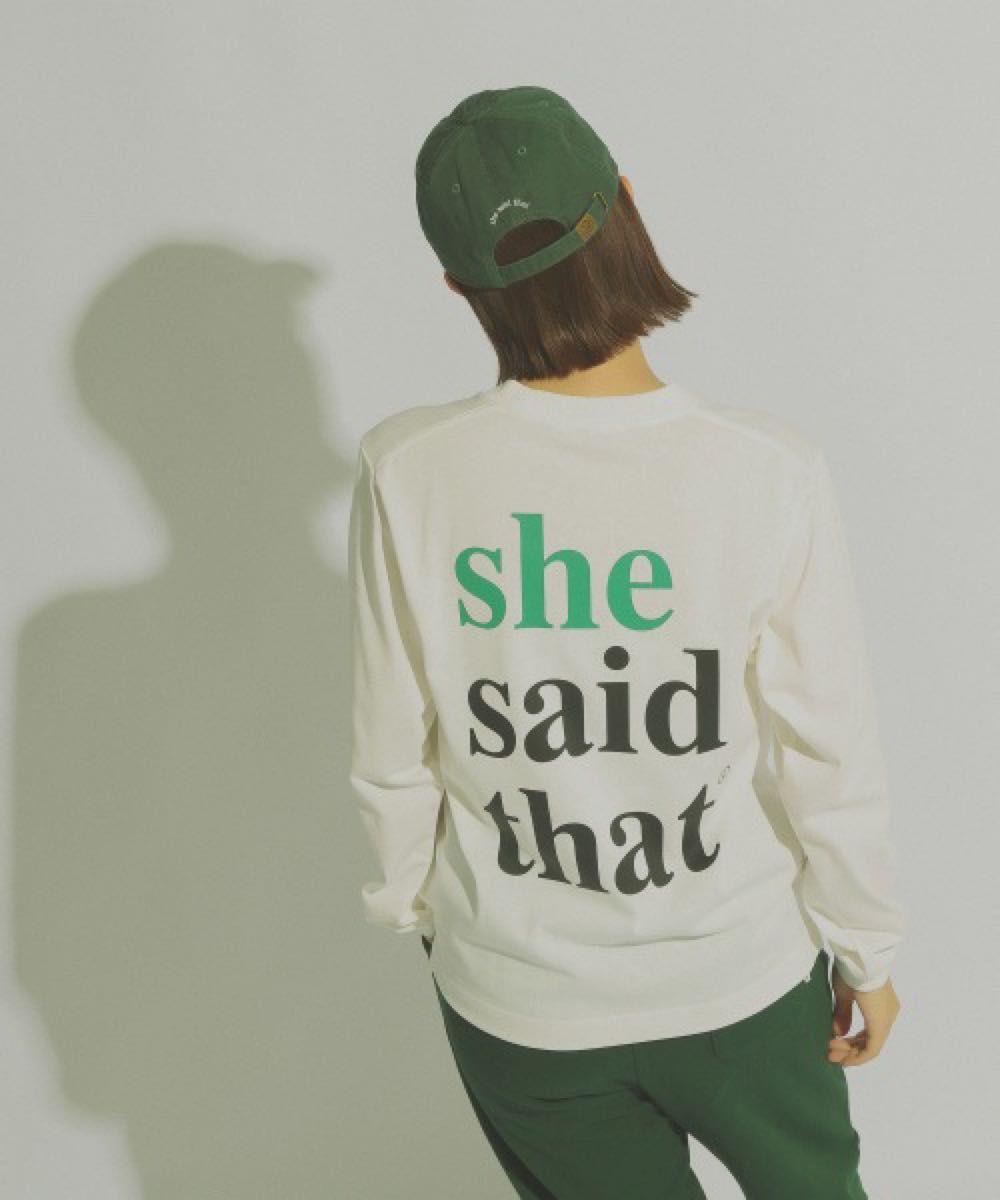 niko and... ニコアンド she said that(シー セッド ザット)コラボプリントロンT M
