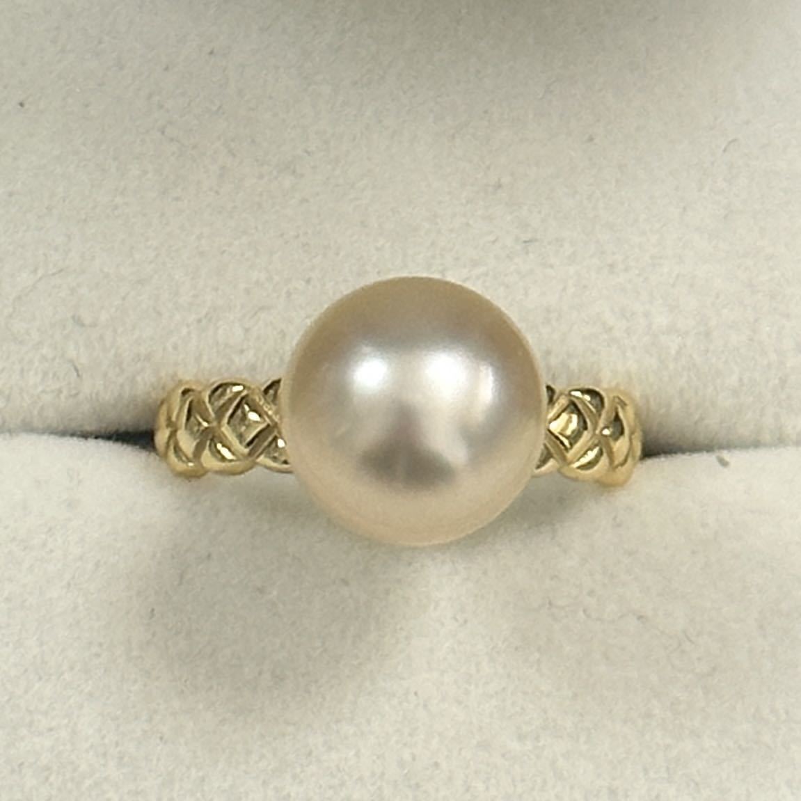  south . White Butterfly pearl ring ring natural color book@ pearl 10-10.5mm